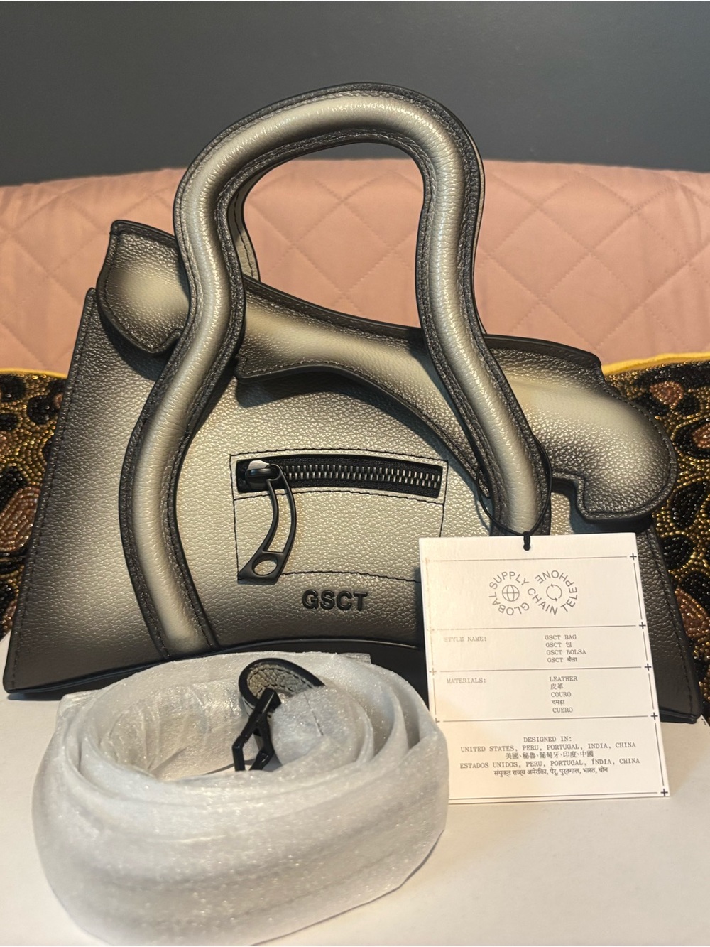 MSCHF Global Supply Chain Telephone Bag - Fade to Grey - NWT
